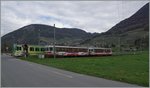 AOMC local train to Champéry and Aigle in Villy.
07.04.2016