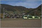 The TPC (AOMC/ASD) Beh 2/6 545 by Villy, in the background the village of Ollon.