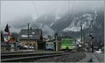 On a dark morning wait two ASD BDe 4/4  in Les Diablerets.