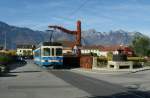 The ASD trains run the last mile to the SBB Station to route through to the City of Aigle.