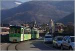 A ASD local train on the way to Les Diablerets in the streets of Aigle.

11.01.2021
