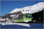 The ASD Bt 431 and BDe 4/4 404 in Les Diablerets.