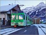 The TPC ASD BDe 4/4 403 and his Bt 431 in Les Diablerets.