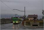 The ASD Be 4/4 404 with his Bt 431 (ex BLT) in Aigle on the way to Les Diablerets.