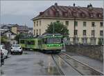 Shortly afterwards the TPC AOMC ASD Beh 4/8 591 arrives from the opposite direction, which is on the way to Les Diablerets as R71 436.