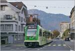 TPC ASD ABe 4/8 472 jest w drodze z Les Diablerets do Aigle i, prawie na miejscu, przejeżdża przez ulice Aigle.

20 października 2024