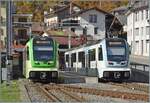 At Le S�pey, ASD ABe 4/8 473 is stationed, bound for Les Diablerets, alongside ABe 4/8 471, bound for Aigle. Both railcars will resume their journeys shortly, following a change in direction.

Oct 30, 2026
