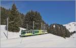 The TPC BVB BDeh 4/8 92 on the way to the Col-de-Bretaye between Col-de-Soud and Villars-sur-Ollon Golf.