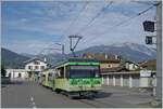 The BVB BDeh 4/8 N° 92  Barboleuse  coming from Villars sur Ollon is arriving at Bex (SBB Station)     19.08.2023