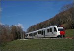 A TPF local train to Bulle by Remaufens.