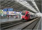 The TPF Flirt RABe 527 197 in Lausanne.