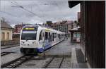 The TPF SURF ABe 2/4 - B - Be 2/4 106 in the Châtel St Denis Station.