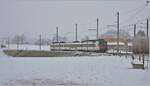 A SBB RBDe 560  Domino  on the way to Bulle in Vuisternens-devant-Romont. 

22.12.2021