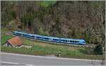 The TPF RABe 527 198  Groupe Grisoni  on the way to Fribourg between Courtepin and Pensier

19.04.2022
