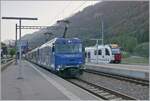 The MOB Ge 4/4 8001 with the GoldenPasss Expresse on the way from Montreux to Interlaken Ost in Montbovon.