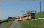 TPF local train to Palzieux by Chatel St-Denis.