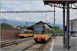 The OC/TRAVAYS Be 4/8 004 (0948000 450 004-7 GT8-100D/2S) and an other one in Orbe 

 4. Juli 2022