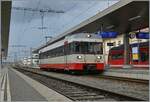 The TransN BDe 4/4 N° 6 is waiting in La Chaux de Fonds his departur to Les Ponts de Martel.