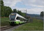 The TransN RABe 523 077 on the way to Le Locle by Les Haut-Geneveys.