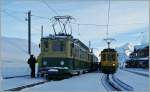 WAB trains on the  Kleine Scheidegg .