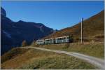 WAB local train between Kleine Scheidegg and Wengeralp.