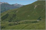 Two new WAB Wengernalp Bahn Bhe 4/8 between The kleine Schiedegg and the Wengeralp Station pictured from a hicking way over the Kleine Scheidegg. 
08.08.2016