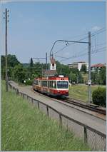 A Waldenburger Bahn local train near Oberdorf.