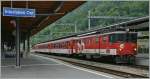 The  zb  De 110 002-3 with a local train to Meiringen in Interlaken Ost.
01.06.2012