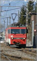 The  zb  HGe 101 961-1 in Meiringen.