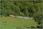 A SBB/ zb  De 110 with a GoldenPass IR by Oberried.
27.08.2012