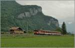  zb  local Train with an old De 4/4 near Meirinen.