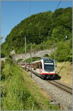 A Fast-Train from Interlaken Ost to Luzern by Niederried.