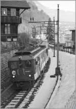 The  zb  De 110 022-1 by Brienz on the way to Interlaken East.