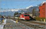 The  zb  HGe 4/4 is arriving wiht his Golden Pass from Luzern to Interlaken (and Montreux) in Meiringen.
05.02.2011