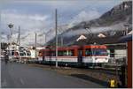 The Zentralbahn Be 4/4 125 008 in Meiringen.