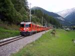 Ge 4/4 II no 620 at Bergn, August 31st, 2005.