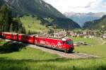 Ge 4/4 III no 642  Albula  at Bergn, September 2nd, 2006.