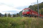 Ge 4/4 III no 642  Albula  at Bergn, September 3rd, 2006.