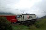 Ge 4/4 III no 643  Ems  at Bergn, September 8th, 2006.