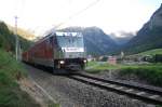 Ge 4/4 III no 651  Glacier Express  at Bergn, September 9th, 2006