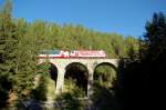 Ge 4/4 III no 651  Glacier Express  at Bergn, September 1st, 2006