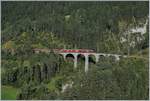 The Bernian Express from Chur to Tirano near Filisur.