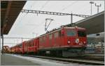 RhB Ge 4/4 I N° with the couches Chur - Samaden - St Moritz.