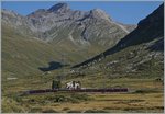 A Bernina Express to Tirano between Bernina Lagalp and Ospizio.
13.09.2016