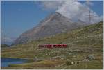 A Bernina local train between Bernina Lagalb and Ospizio Bernina.