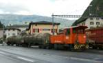 RhB Gm 2/2 on the border station Campocologno. 
08.05.2010