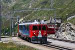 28.06.2011  ABe 4/4 56 prepares to leave Alp Grm downhill towards Poschiavo - Tirano
