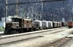 Ge 6/6 I No 412 and Te 2/2 No 73 at Thusis, October 1991.