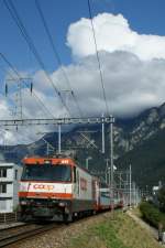 Chur West, 14.09.2009, at 16.06: Ge 474 III wiht the Glacier Express 906/908 to St.Moritz.