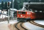 RhB Ge 6/6 701 on 05.08.1996 at Klosters.